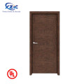 PVC Wood Fire Door Certified Certified de la puerta con calificación de fuego Puerta de fuego de madera